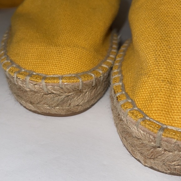 NWT ALDO Seniorita Yellow Wrap Tie Espadrilles 8.5 - Picture 8 of 12